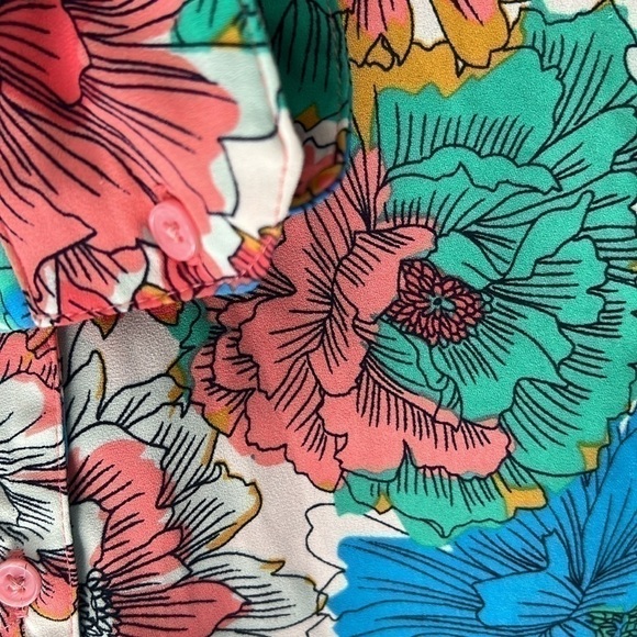 Banana Republic Floral Blouse Multicolor - Picture 4 of 8